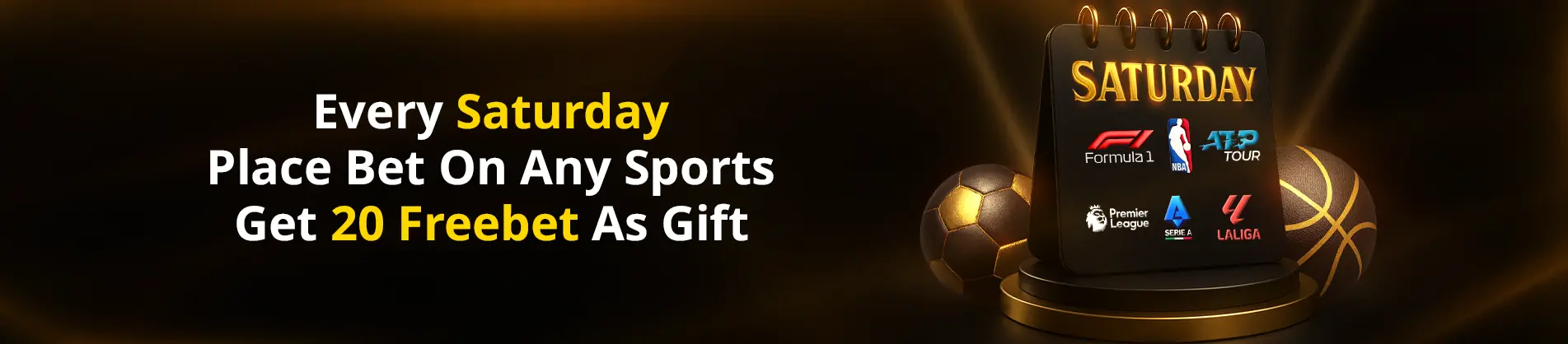Goldenbet Casino United Kingdom Saturday sports betting promo with 20 freebet offer