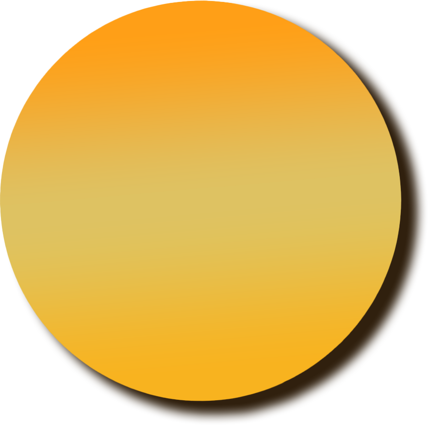 Yellow circular icon representing a simple indicator
